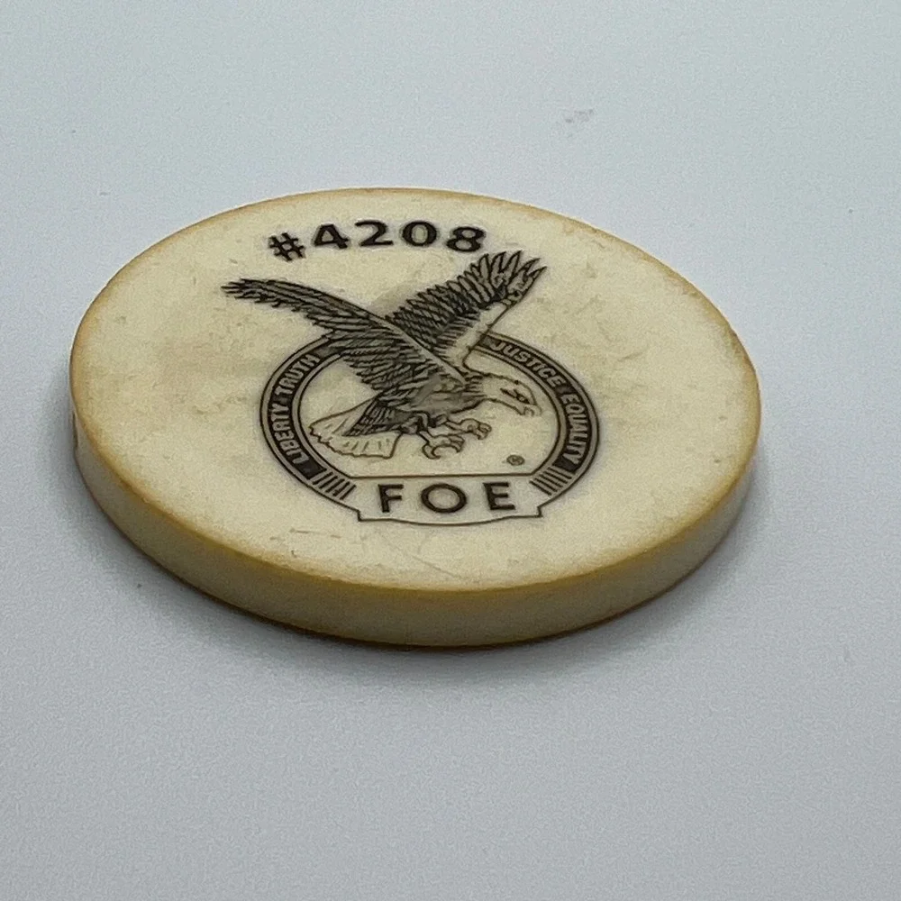 Fraternal Order of Eagles Coin 4208 Acrylic Hudson‎ Florida